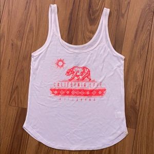 Billa Bong White California Bear Tank size M